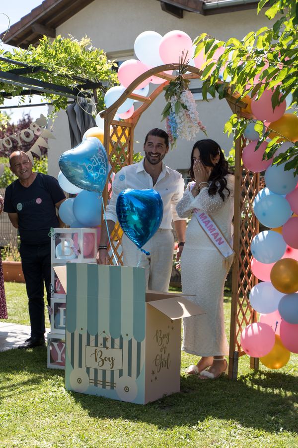 L’arche de ballons d’une baby shower
