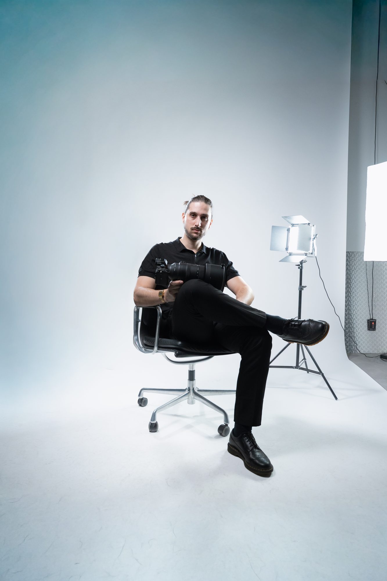 Corentin Gomes, en studio